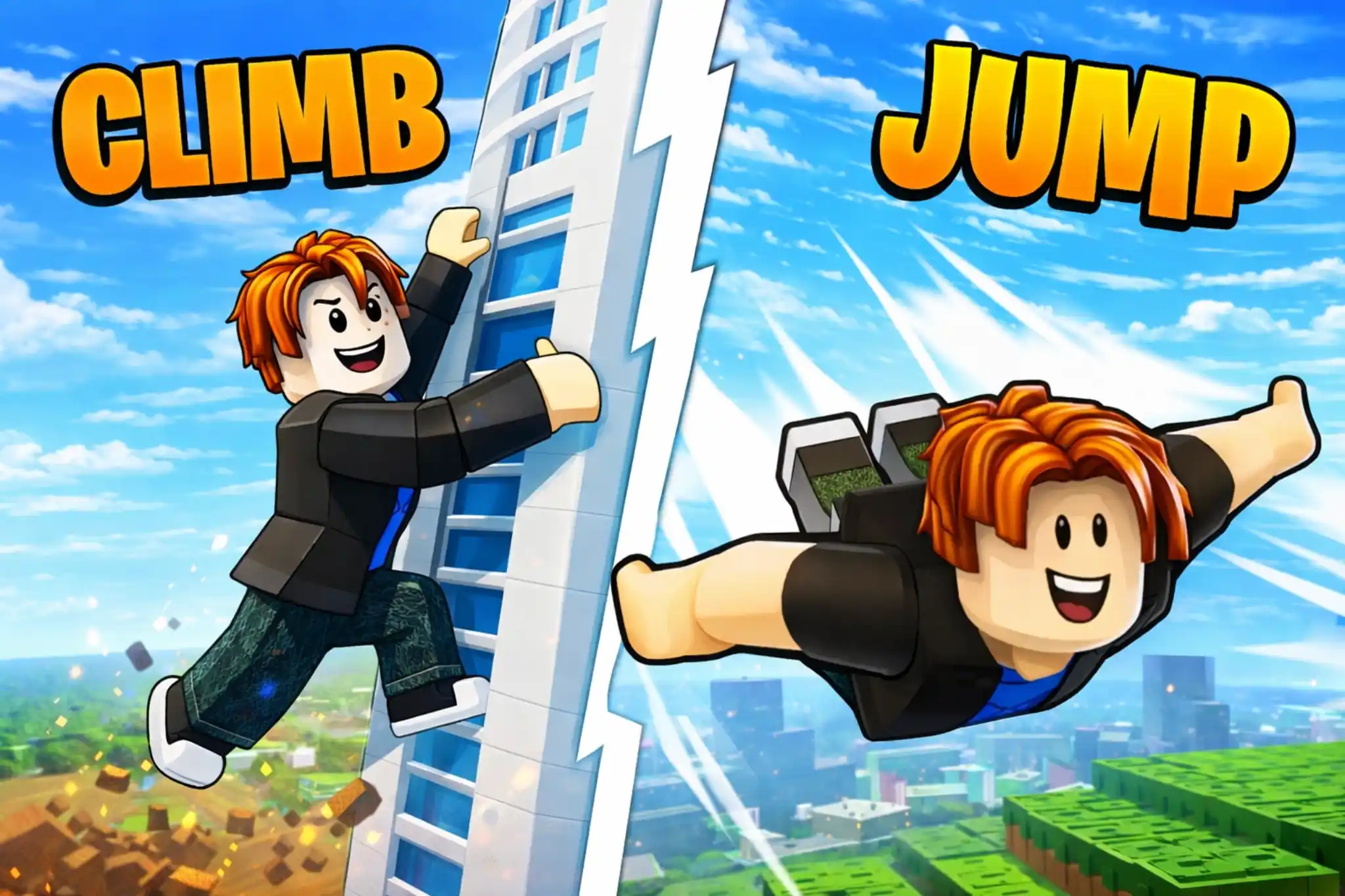 Climb and Jump Tower Banner